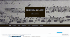 Desktop Screenshot of mirandawilsoncellist.com
