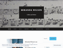 Tablet Screenshot of mirandawilsoncellist.com